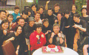 Hajime no Ippo's stage play closing party in volume 128