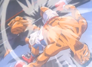 Takamura defeating Tamaki