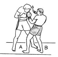 Direct court lors d’une attaque à la face (coup de contre)