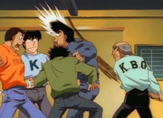 Takamura gets hit after spreading fake news about Ippo's spar with Date