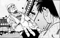 Kamogawa giving Ippo a hand