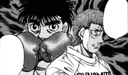 Sanada telling Karasawa that he faced Ippo's true form