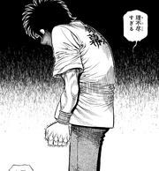 Ippo thinking that Rosario has to show up, as it is too absurd to even accept