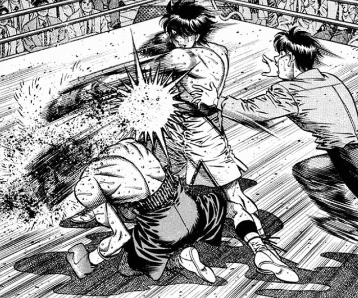 Ippo is left hand dominant, Kamogawa's forcing his own style