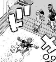 Taihei defeated in his first spar