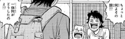 Hiroko and Wanpo shocked at Ippo's swollen face