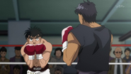 Ippo's sparring with Featherweight World Champion Ricardo Martínez.