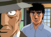 Ippo claiming the Dempsey Roll won't work on Sendo