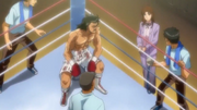 Aiko at the ringside to encourage Date