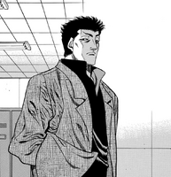 Sawamura with a suit