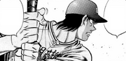 Kimura playing baseball