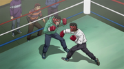 Ippo sparring with Kimura