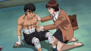 Ippo injured after testing his new Dempsey Roll