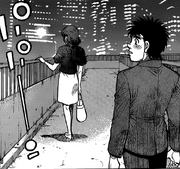 Ippo walking Aikawa home