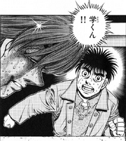 Ippo giving Itagaki some motivation