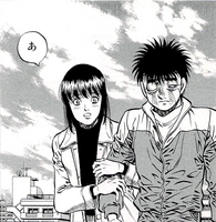 Kumi walking Ippo home