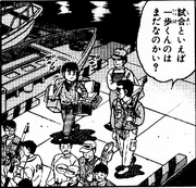 Miyazaki talking with Ippo
