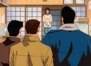 Hiroko meets Takamura, Aoki, Kimura