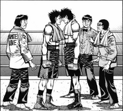 Mashiba facing off Sawamura