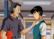 Yasuda comforting Kobashi