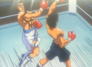 Shigeta parrying Sendo's Smash