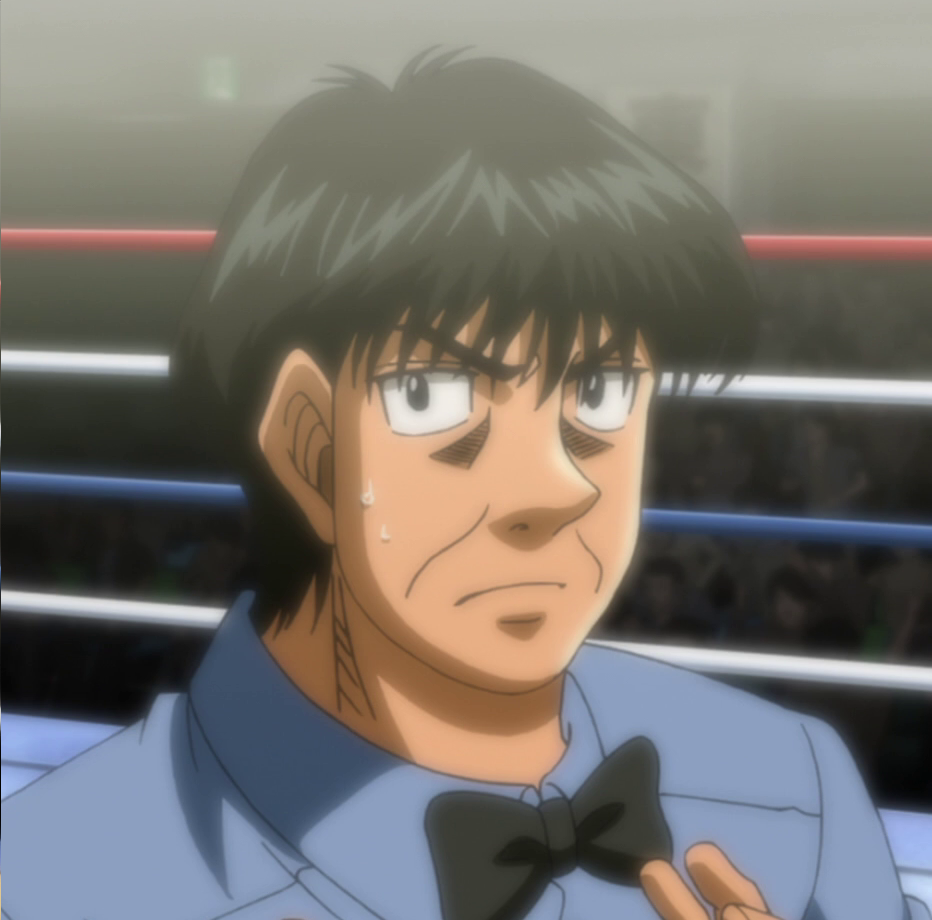 Even the eyes of determination can stop the referee doing his job.... :  r/hajimenoippo