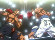 Ippo and Sendo exchange