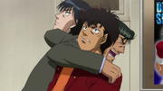 Date telling Sendo and Miyata to be friends at Sawamura match