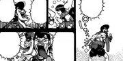 Takamura mocking Ippo during his victory interview