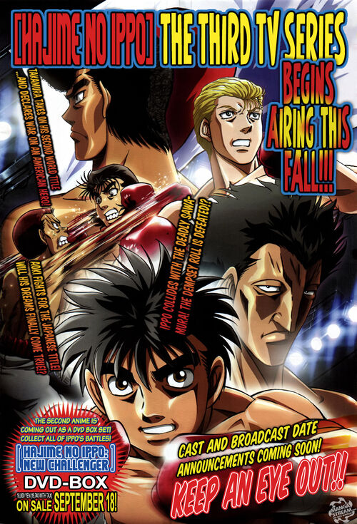 Hajime no Ippo's original series to air on Netflix as part of a deal with  Nippon TV : r/hajimenoippo