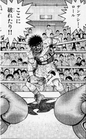 Ippo holding on