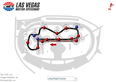 las vegas nascar track map