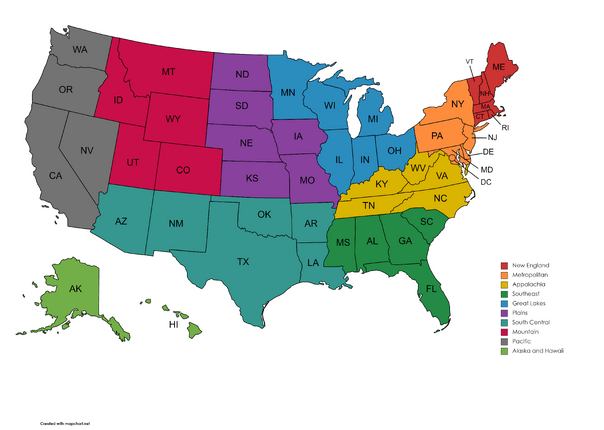 UnitedStatesRegions