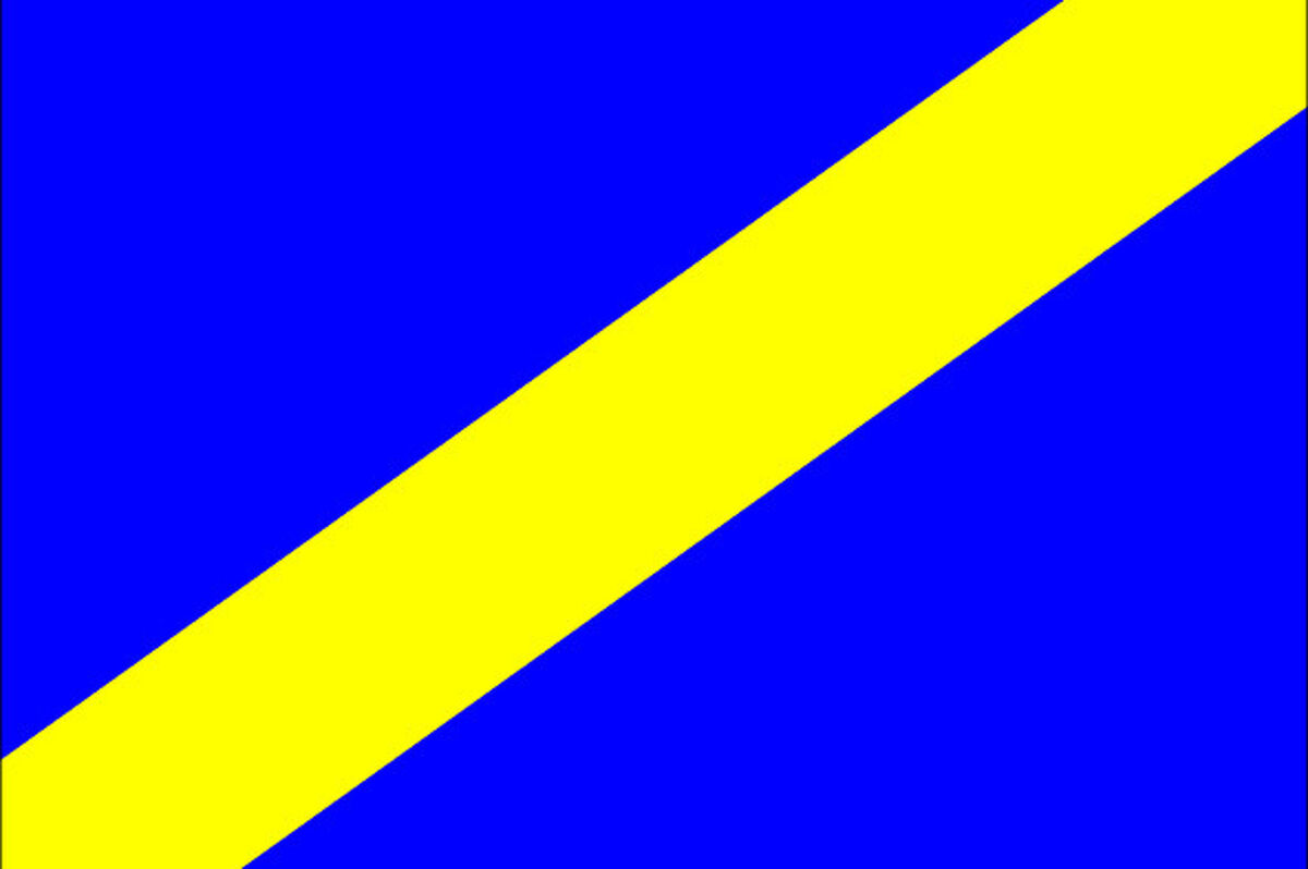 Blue flag with yellow diagonal stripe iracing wiki fandom