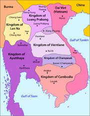 Laos - Division territòriala vèrs 1750 (vuege).png