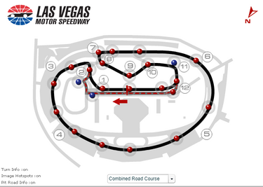 las vegas nascar track map