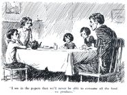 "I see in the papers that we'll never be able to consume all the food we produce."