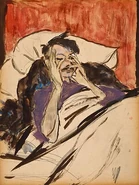 "Robert Henri in Bed"