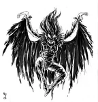 Promotional art for Corvus by Kev Levell, 2009