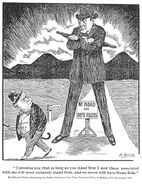 Cartoon of Edward Carson and John Redmond by A. Greer, October 1913]]