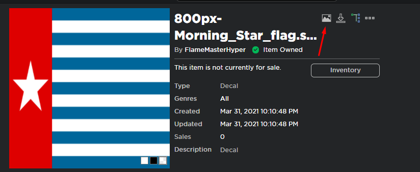 Custom Decal Flag - Roblox