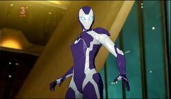 Pepper in her new-and-improved  armor.