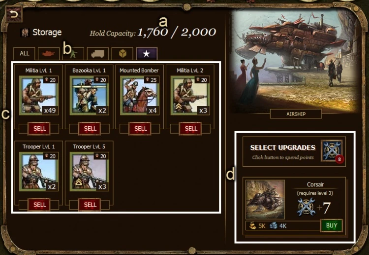 How to Manage Your Airship Storage Iron Grip Marauders Wiki Fandom