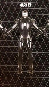 The Mark XIII, an Advanced Iron Man Suit, shown in full view.