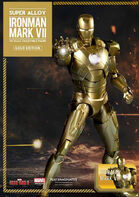 A golden Iron Man Mark VII at the Singapore Toy, Games and Comics Convention