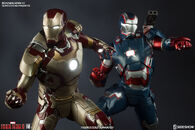 Mark XLII (Left) Iron Patriot (Right)