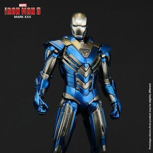 iron man blue steel armor