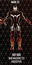 The Mark 22, also known as the "Hotrod", a War Machine 2.0 Prototype Suit.