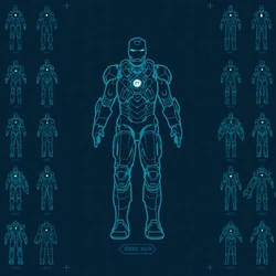 The Mark XVIII's blueprints.