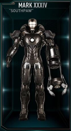 Mark Xxxiv Southpaw Iron Man Wiki Fandom